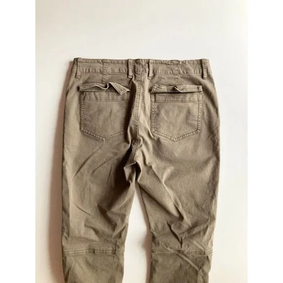 Aritzia GOLDEN by TNA Heroic Fatigue Green Cotton Twill Utility Pants, Size 6 - Picture 7 of 12